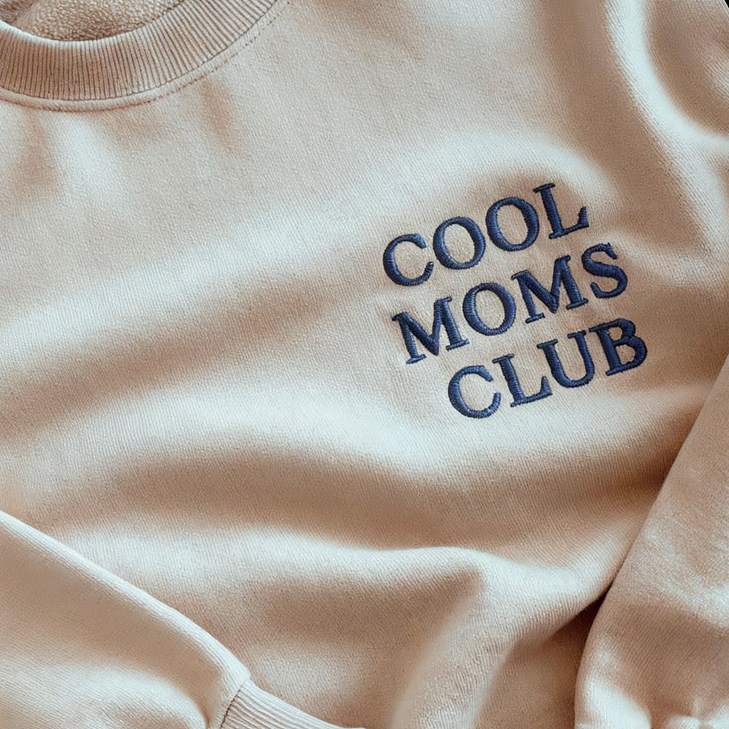 'COOL MOMS CLUB' Embroidered Sweatshirt | Best Gifts for Mom in Mother's Day
