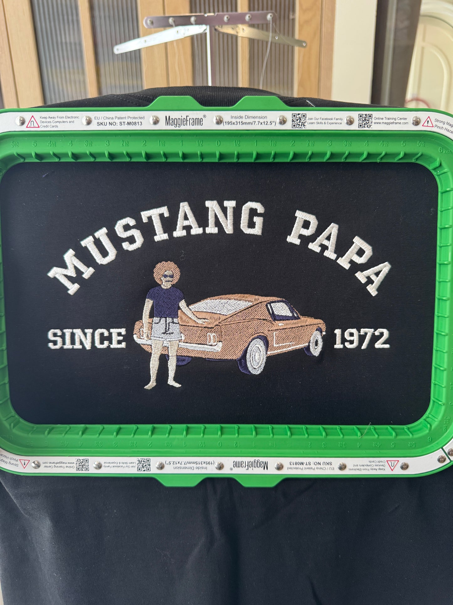 Customized Embroidered T-shirt | Personalized Design for Classic Car Lovers | Best Gift for Fathers Day
